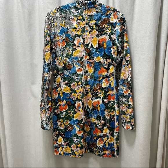 NWT - Missoni FLORAL-PRINT SEQUINED JERSEY MINI DRESS IN MULTICOLOR - 42 - Picture 13 of 16